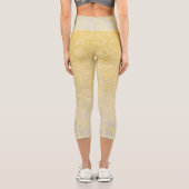 Dekorative Blume 20 Capri Leggings (Rückseite)