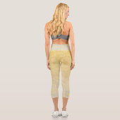 Dekorative Blume 20 Capri Leggings (Rückseite)