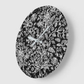 Dekorative Blume 21 Große Wanduhr (Winkel)