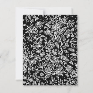 Dekorative Blume 21 Mitteilungskarte