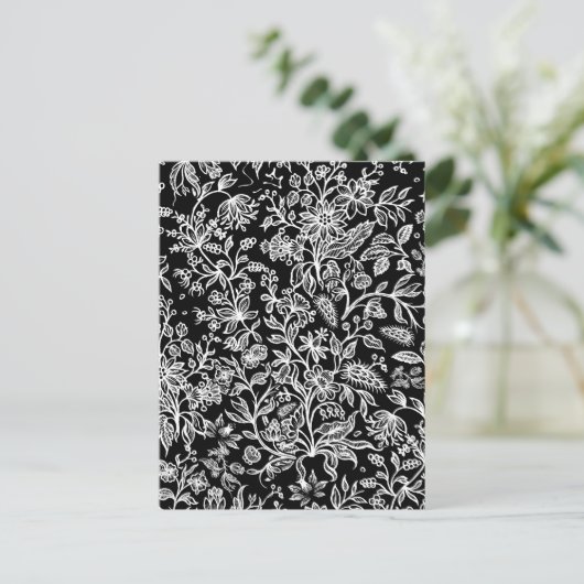 Dekorative Blume 21 Postkarte (Stehend Vorderseite)