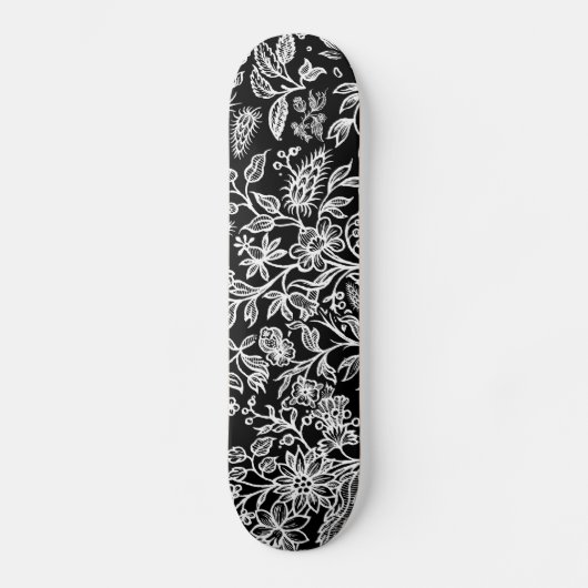 Dekorative Blume 21 Skateboard (Vorderseite)