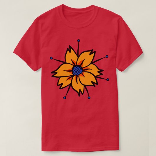 Dekorative Blume 3 T-Shirt (Design vorne)