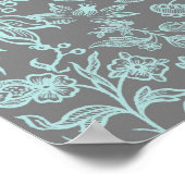 Dekorative Blume 8 Poster (Ecke)