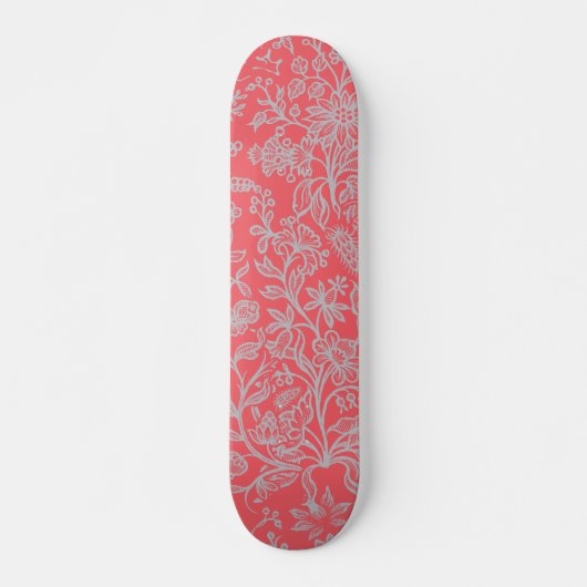 Dekorative Blume 9 Skateboard (Vorne)