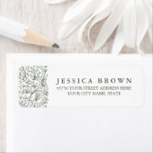 Dekorative Blume, benutzerdefinierte Rücksendeadre (Insitu)