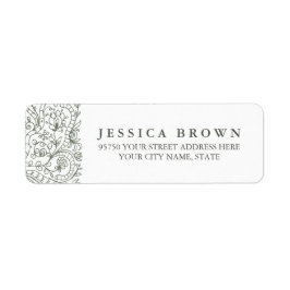 Dekorative Blume, benutzerdefinierte Rücksendeadre