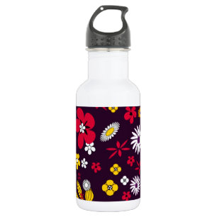 Dekorative Blume Edelstahlflasche