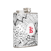 Dekorative Blume Flachmann (Rechts)