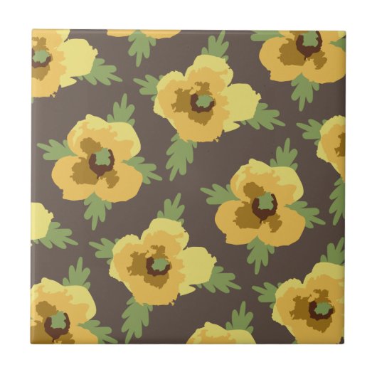 Dekorative Blume Fliese (Vorderseite)