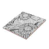 Dekorative Blume Fliese (Seite)