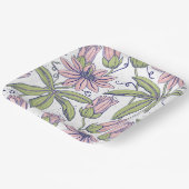 Dekorative Blume für besondere Anlass l Rosa Pappteller (Gewinkelt)