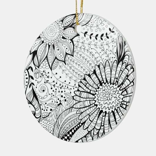 Dekorative Blume Keramikornament (Links)