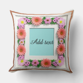 Dekorative Blume Kissen