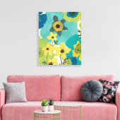 Dekorative Blume Leinwanddruck (Insitu (Wohnzimmer))