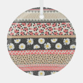 Dekorative Blume: Muster für Fliesen Ornament Aus Glas (Vorderseite)