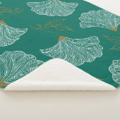 Dekorative Blume Nahtloses Muster Sherpadecke (3/4)