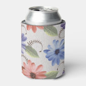 Dekorative Blume Ölfarbe Fliesen. Dosenkühler (Kanne Vorderseite)