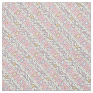 Dekorative Blume, pinkfarbene Strickmädchen Stoff