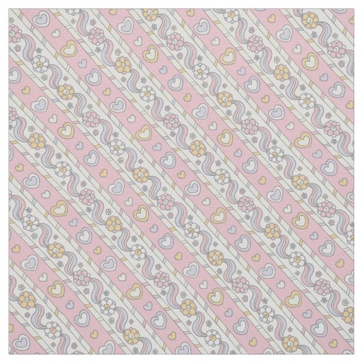 Dekorative Blume, pinkfarbene Strickmädchen Stoff (Muster)