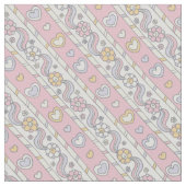 Dekorative Blume, pinkfarbene Strickmädchen Stoff (Nahaufnahme)