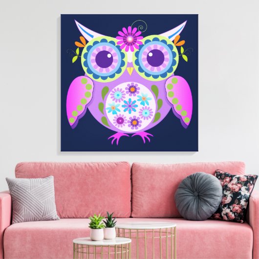 Dekorative Blume Power Leinwanddruck (Insitu (Wohnzimmer))