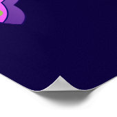 Dekorative Blume Power Poster (Ecke)