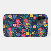 Dekorative Blume und Blätter, Muster-48675 Case-Mate iPhone Hülle (Rückseite (Horizontal))