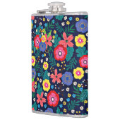 Dekorative Blume und Blätter, Muster-48675 Flachmann (Links)