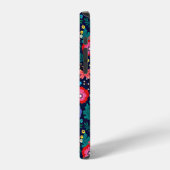 Dekorative Blume und Blätter, Muster-48675 iPhone Hülle (Linke Seite)