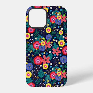 Dekorative Blume und Blätter, Muster-48675 iPhone 12 Pro Hülle