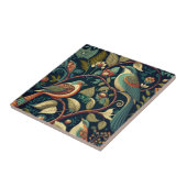 Dekorative Blume und Vögel Fliese (Seite)