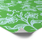 Dekorative Blumen 1 Poster (Ecke)