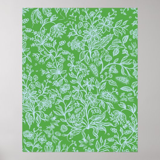 Dekorative Blumen 1 Poster (Vorne)