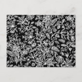 Dekorative Blumen 21 Postkarte (Rückseite)