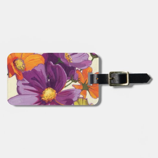 Dekorative Blumen Gepäckanhänger (Vorderseite horizontal)