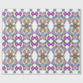 dekorative Blumen Geschenkpapier (Flach)