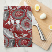 Dekorative Blumen Geschirrtuch (Viertel Falte)