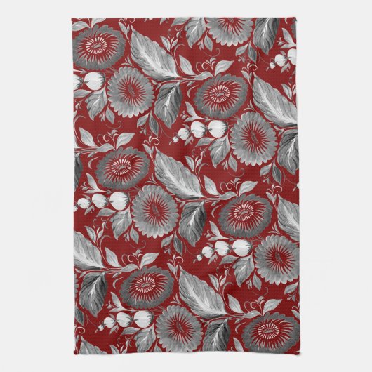 Dekorative Blumen Geschirrtuch (Vertikal)