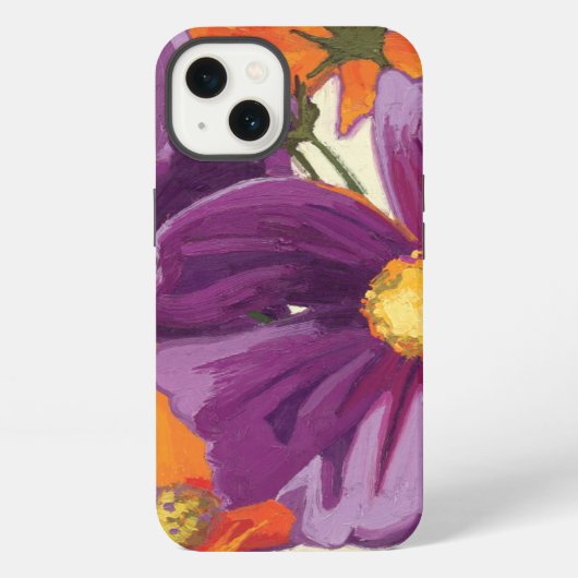 Dekorative Blumen iPhone Hülle (Rückseite)