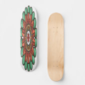 Dekorative Blumenkunst Skateboard (Vorderseite)
