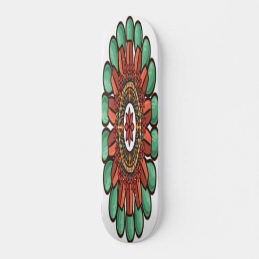 Dekorative Blumenkunst Skateboard (Vorne)