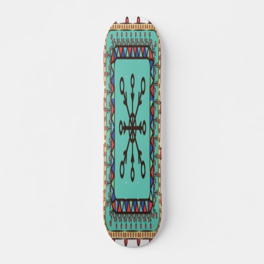 Dekorative Blumenkunst Skateboard (Vorne)