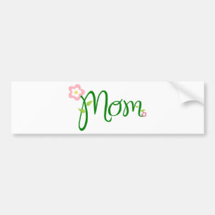 Dekorative Blumenmum Autoaufkleber