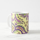 Dekorative Blumenmuster Kaffeetasse (Vorderseite Links)