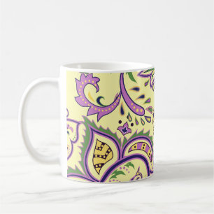 Dekorative Blumenmuster Kaffeetasse