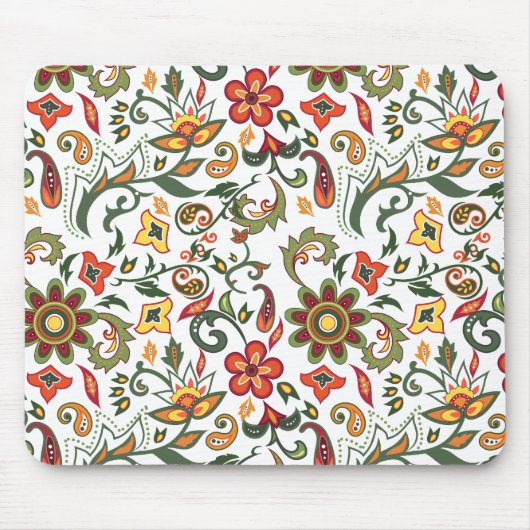 Dekorative Blumenmuster Mousepad (Vorne)