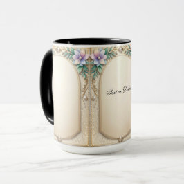 Dekorative Blumenrahmen-Tasse Tasse