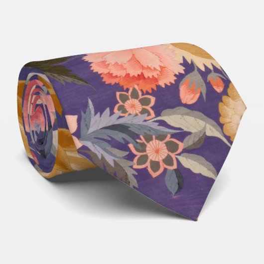 Dekorative Blumenschrift Krawatte (Gerollt)