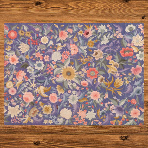 Dekorative Blumenschrift Seidenpapier